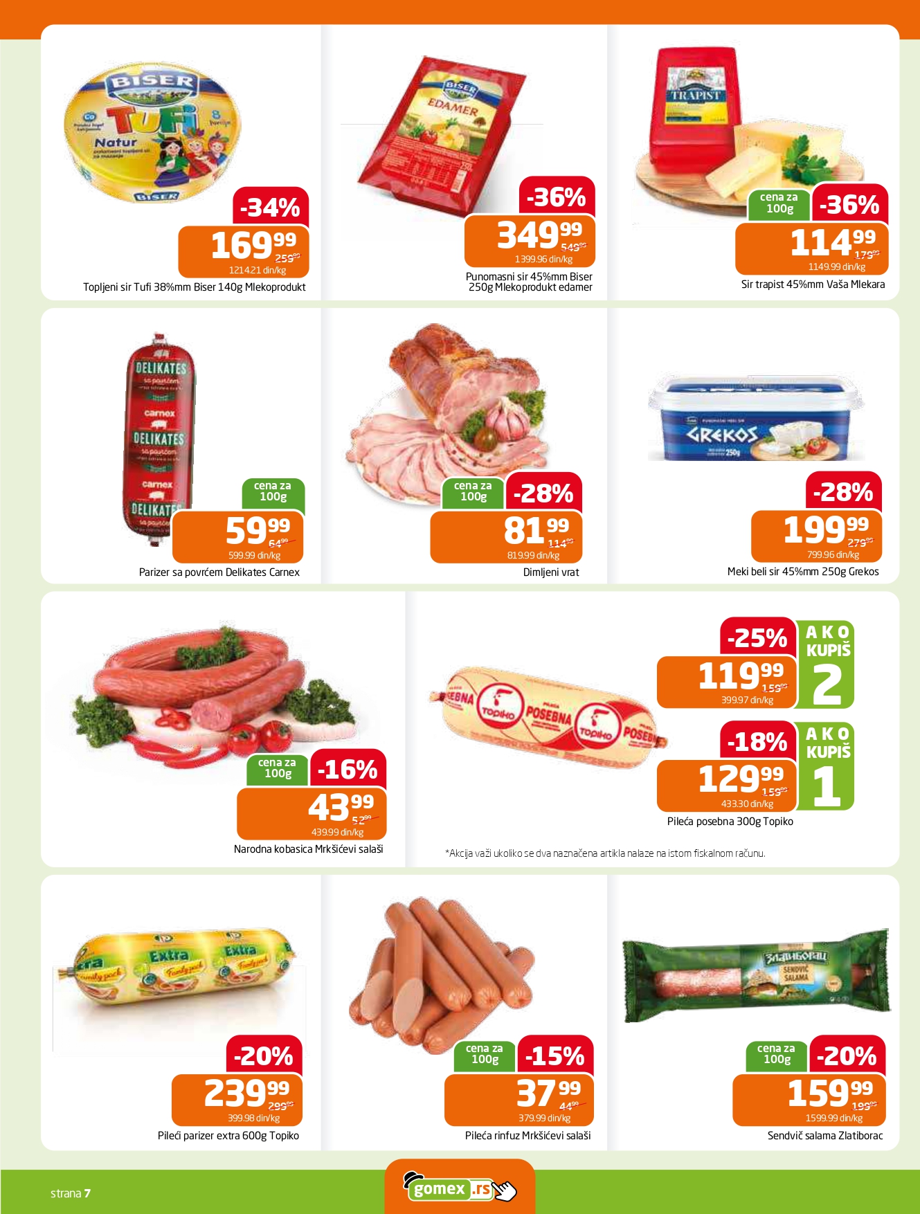 Gomex katalog AKCIJE IZ ŠEŠIRA 27.8-9.9.2025.