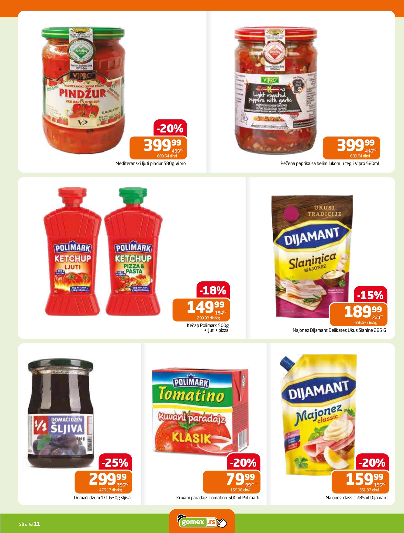 Gomex katalog AKCIJE IZ ŠEŠIRA 13-26.8.2025.