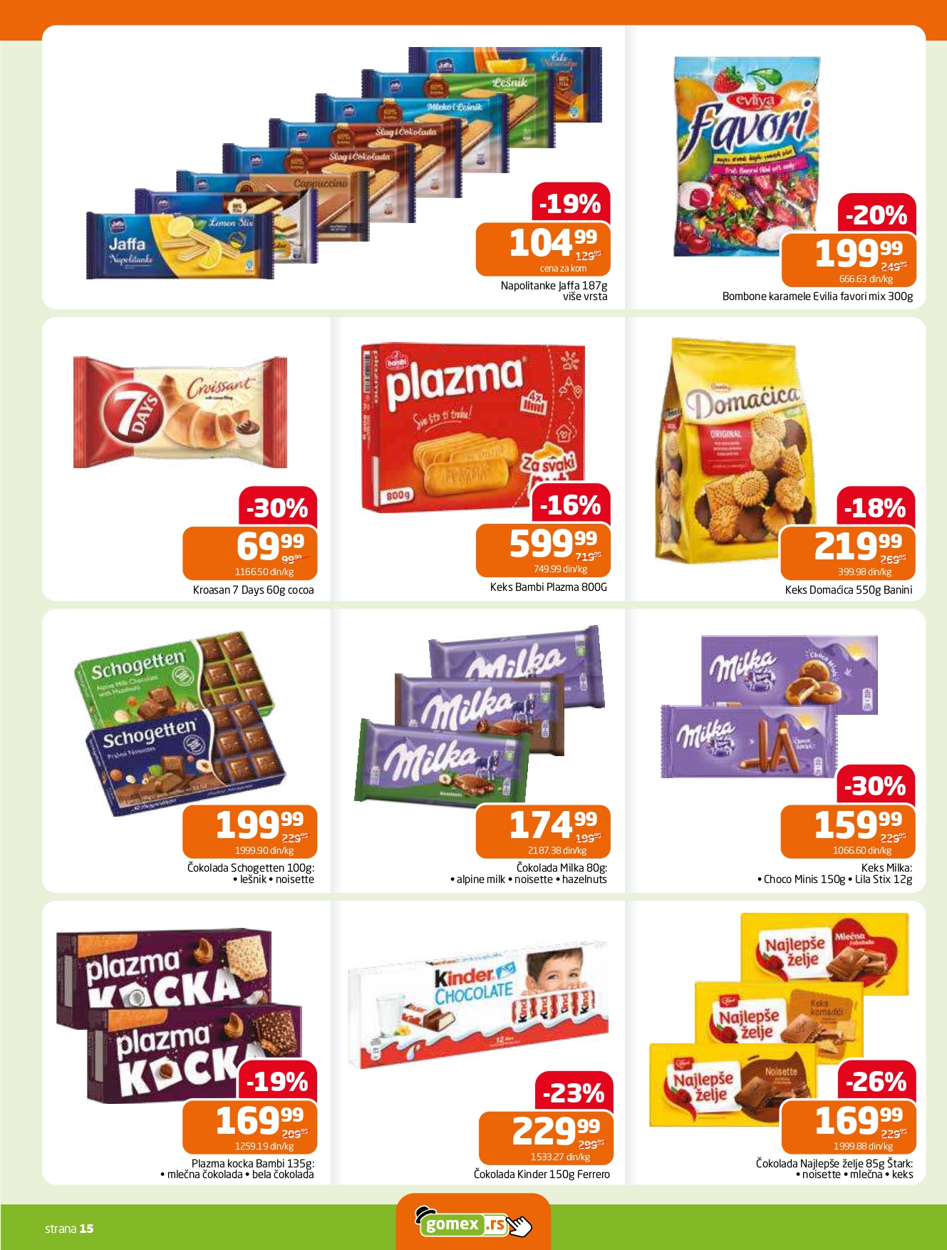 Gomex katalog AKCIJE IZ ŠEŠIRA 27.8-9.9.2025.