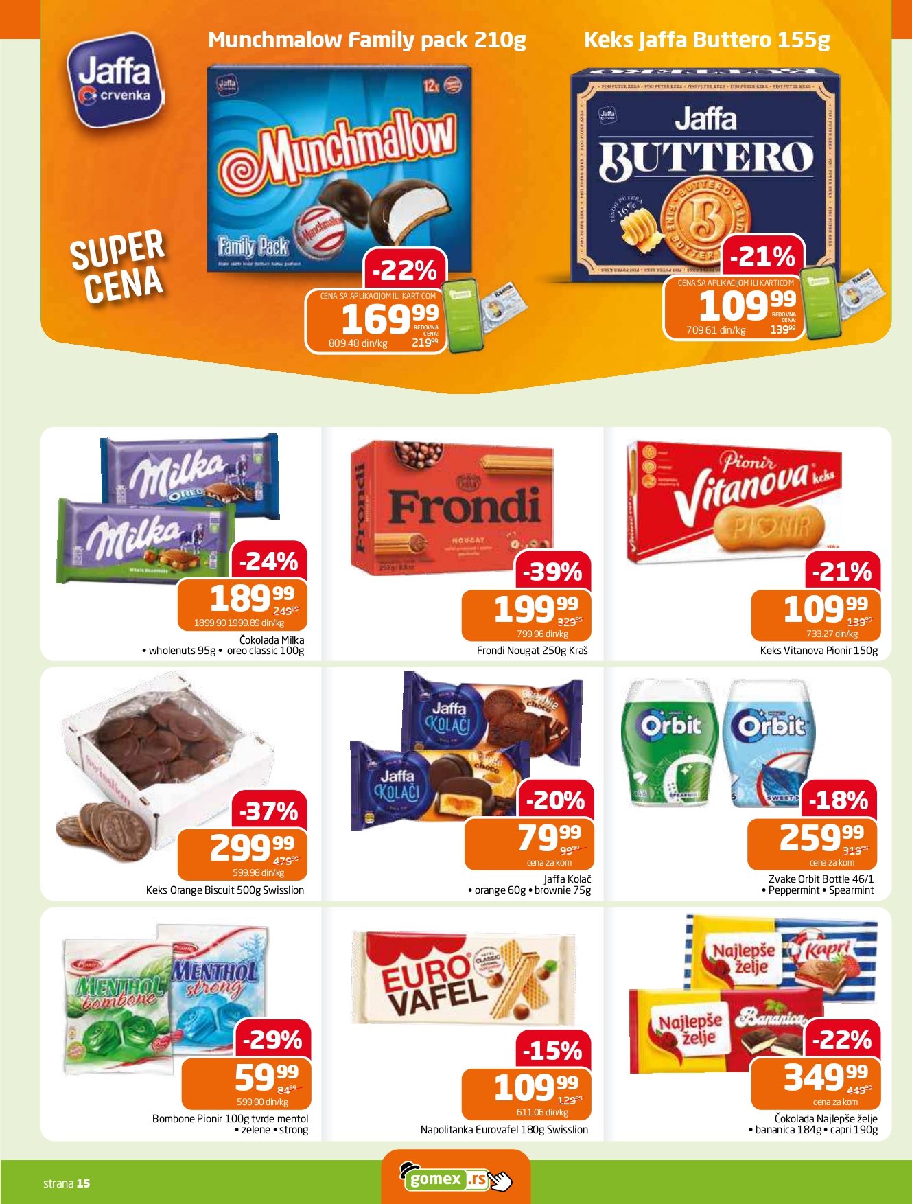 Gomex katalog AKCIJE IZ ŠEŠIRA 13-26.8.2025.