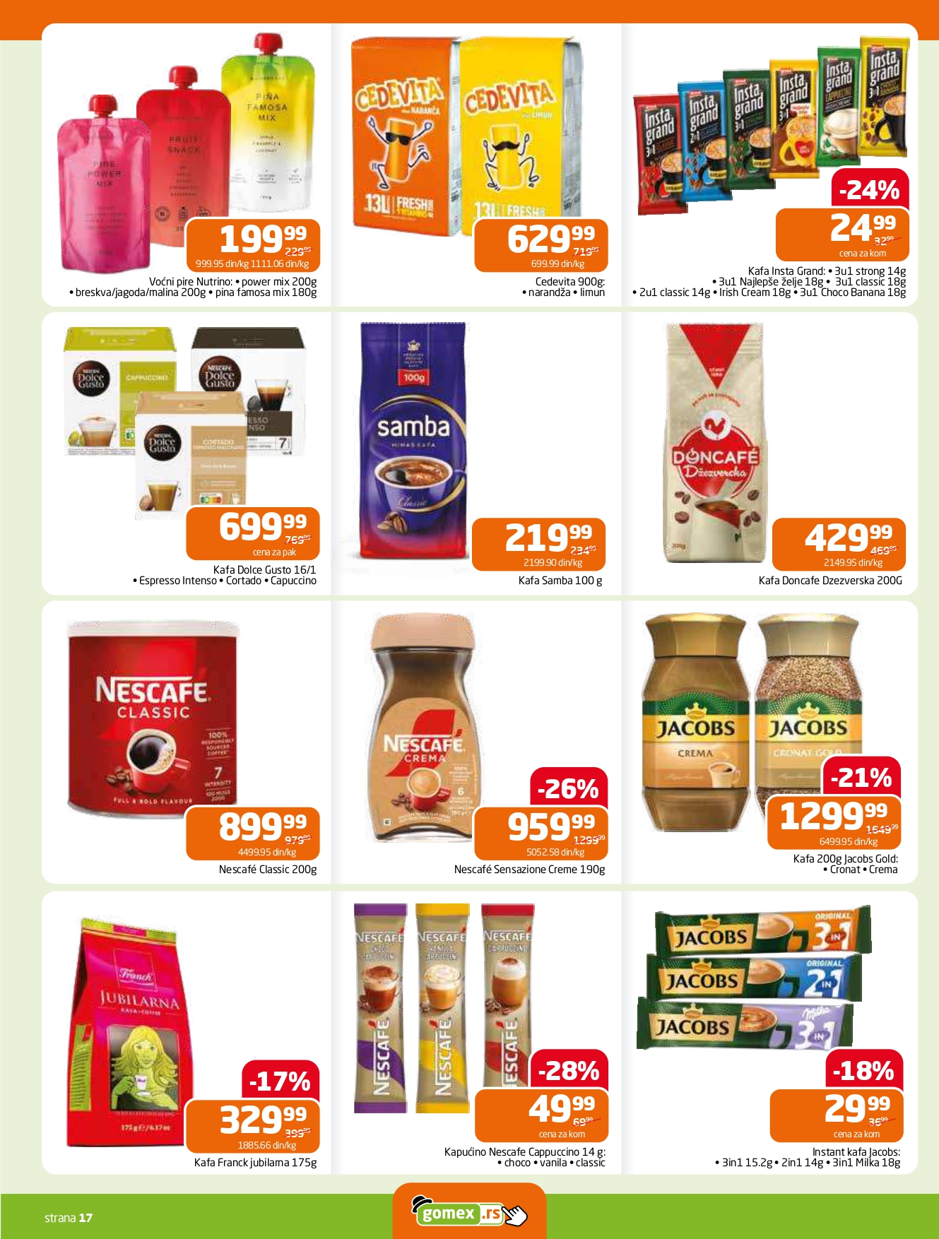 Gomex katalog AKCIJE IZ ŠEŠIRA 27.8-9.9.2025.
