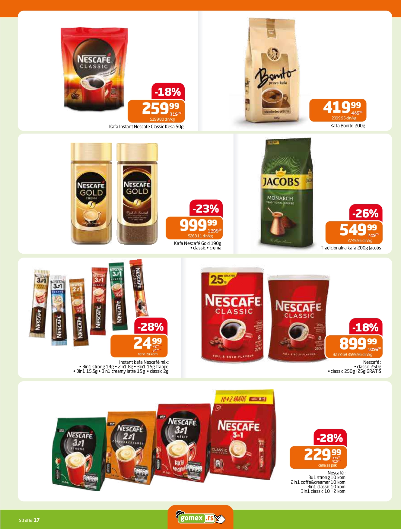 Gomex katalog AKCIJE IZ ŠEŠIRA 13-26.8.2025.