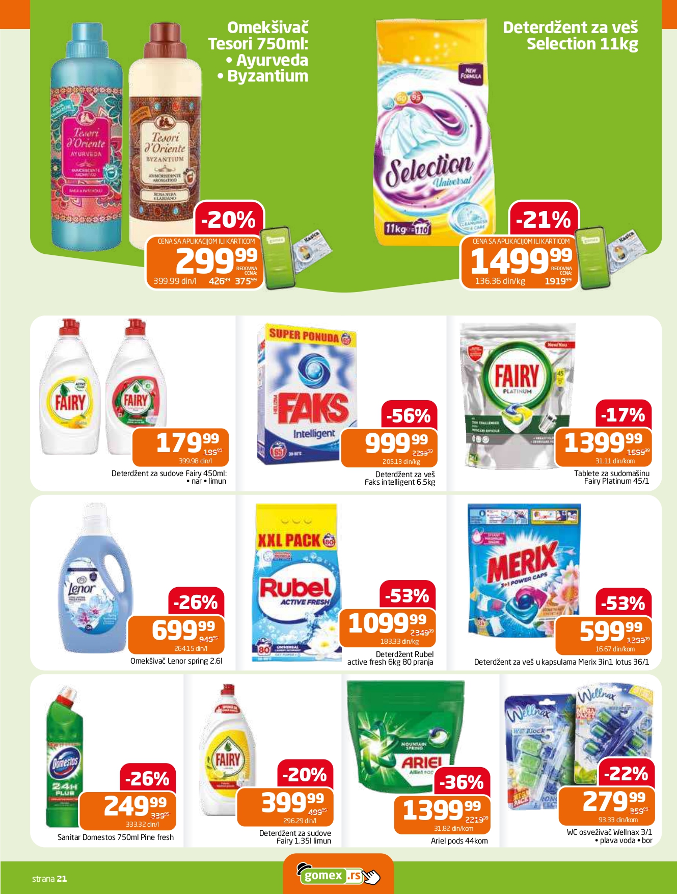 Gomex katalog AKCIJE IZ ŠEŠIRA 13-26.8.2025.