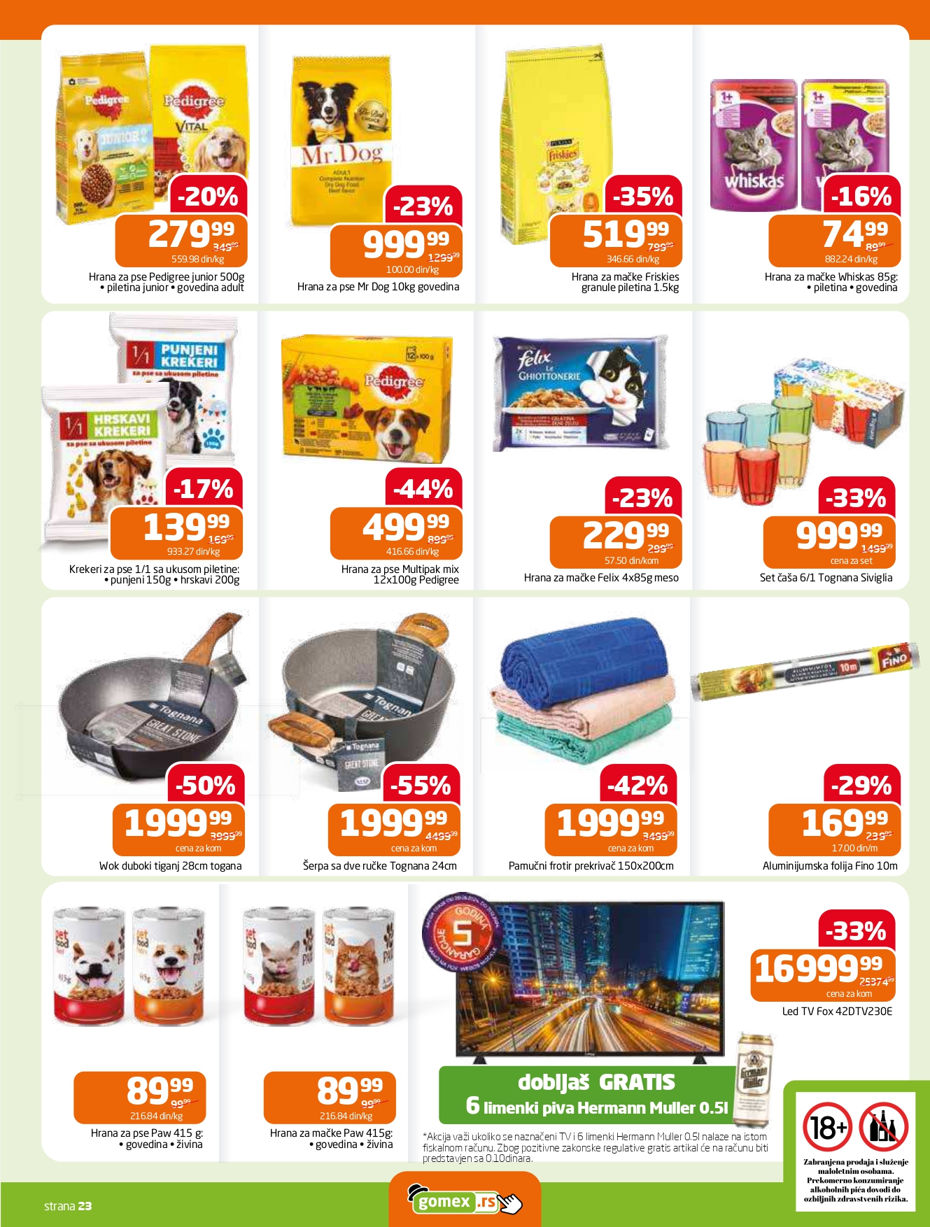 Gomex katalog AKCIJE IZ ŠEŠIRA 27.8-9.9.2025.