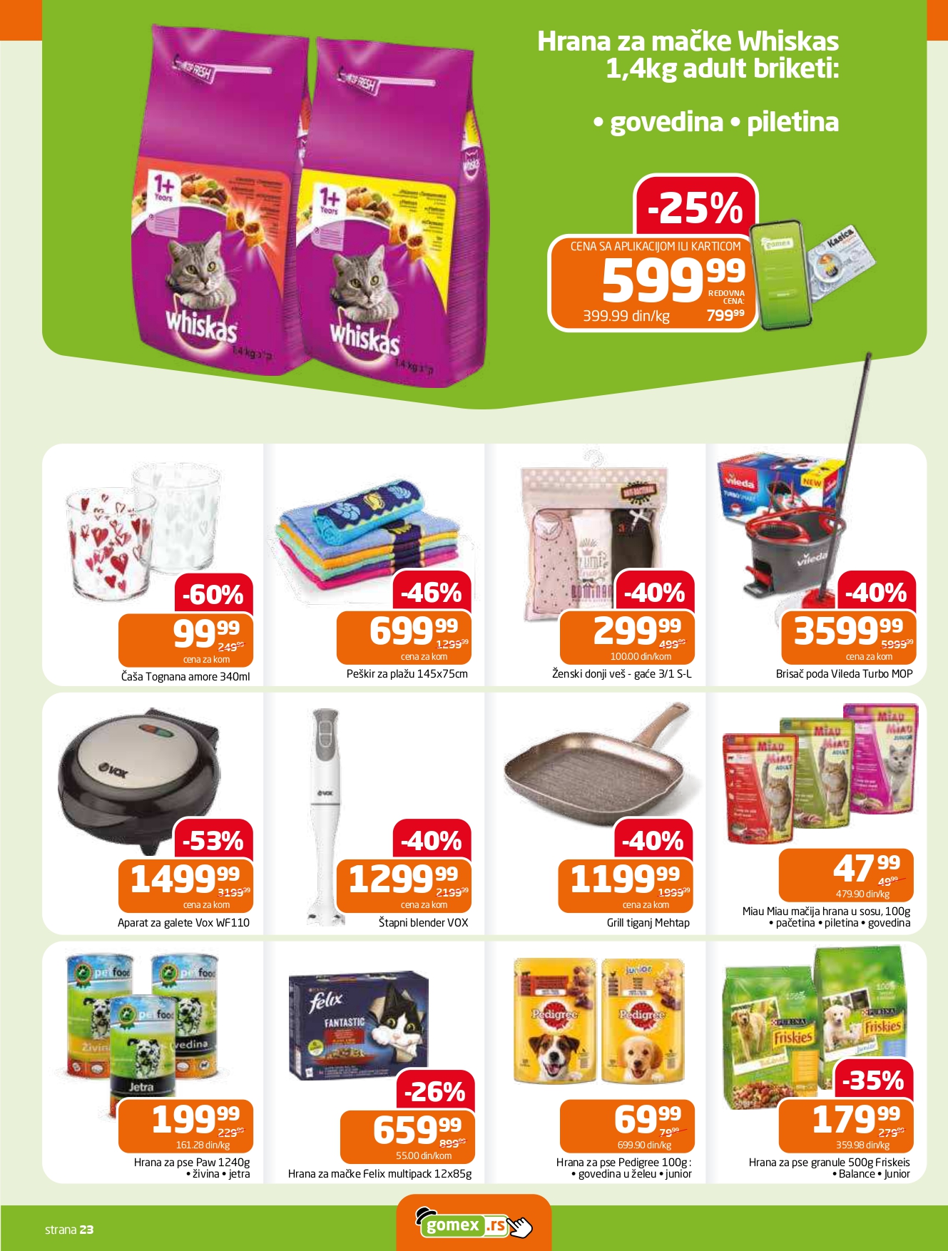 Gomex katalog AKCIJE IZ ŠEŠIRA 13-26.8.2025.