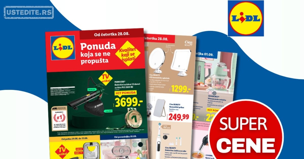 Lidl katalog NEPREHRANA 28.8-3.9.2025.