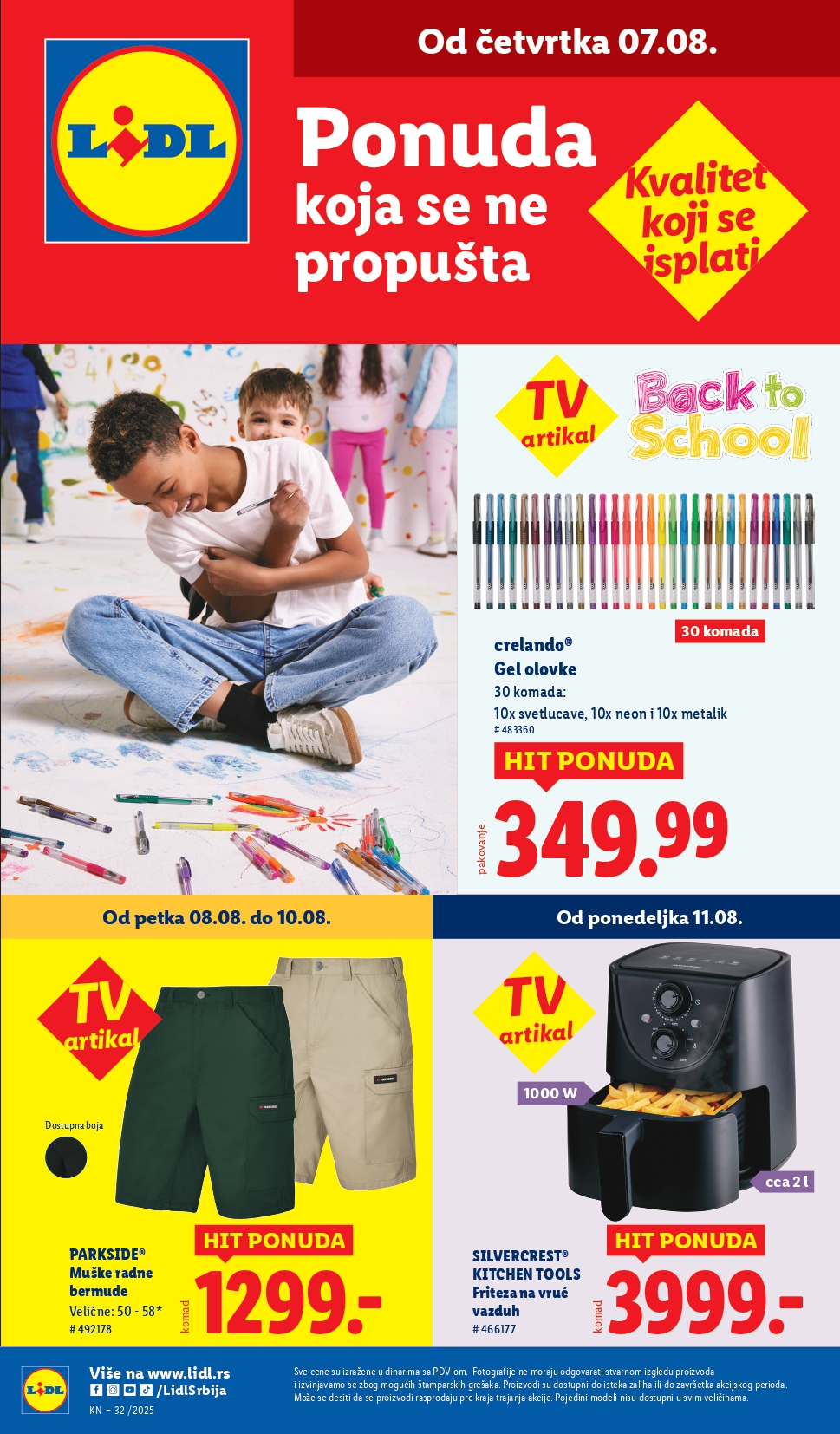 Lidl katalog PREHRANA 7-13.8.2025.