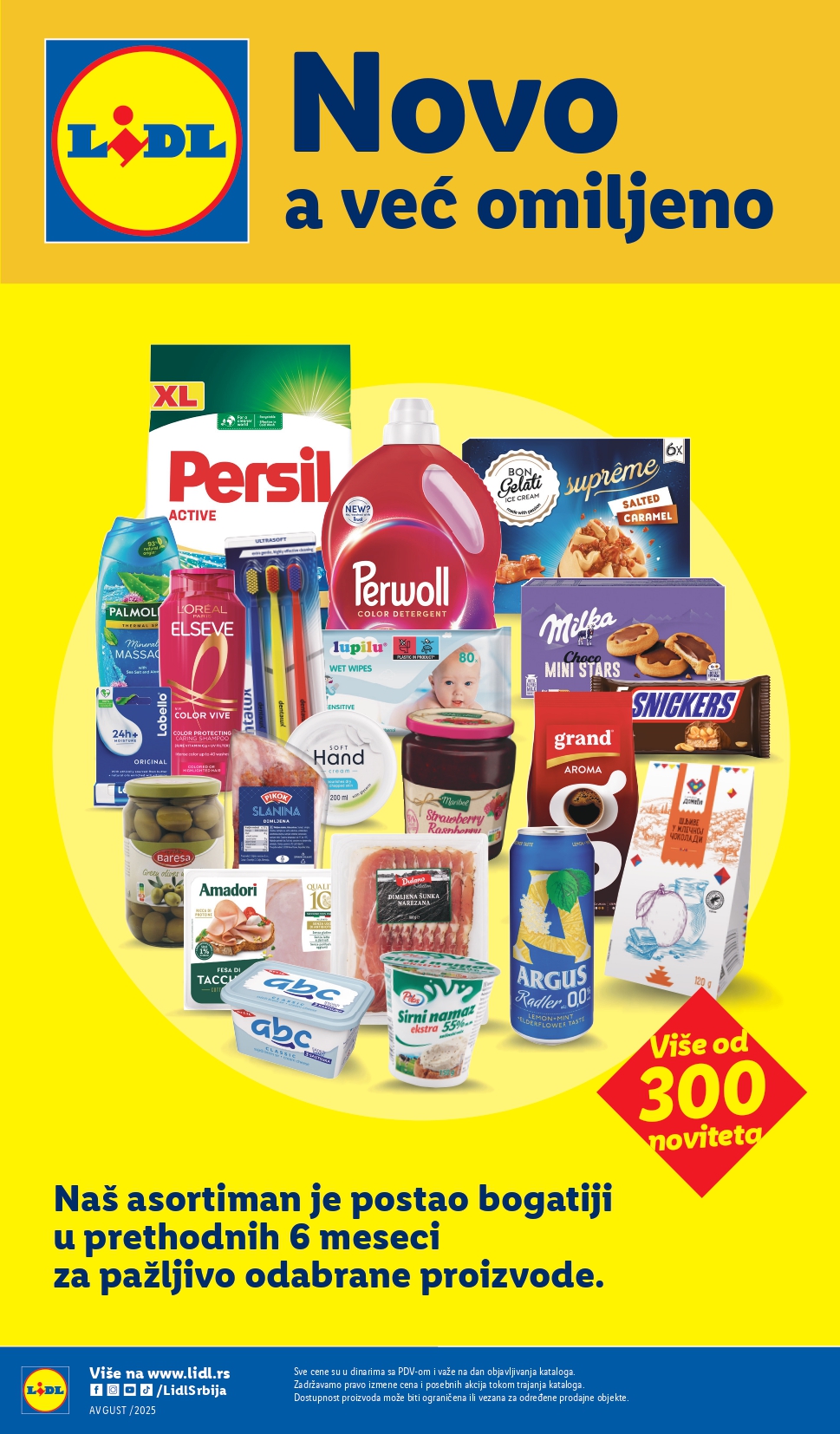 Lidl katalog NOVO avgust 2025.