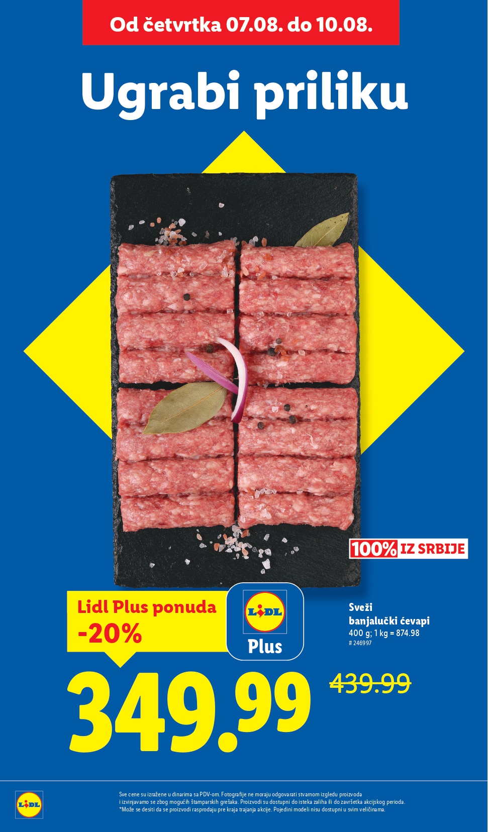 Lidl katalog PREHRANA 7-13.8.2025.