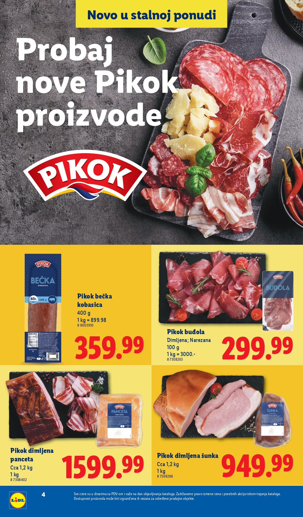 Lidl katalog NOVO avgust 2025.