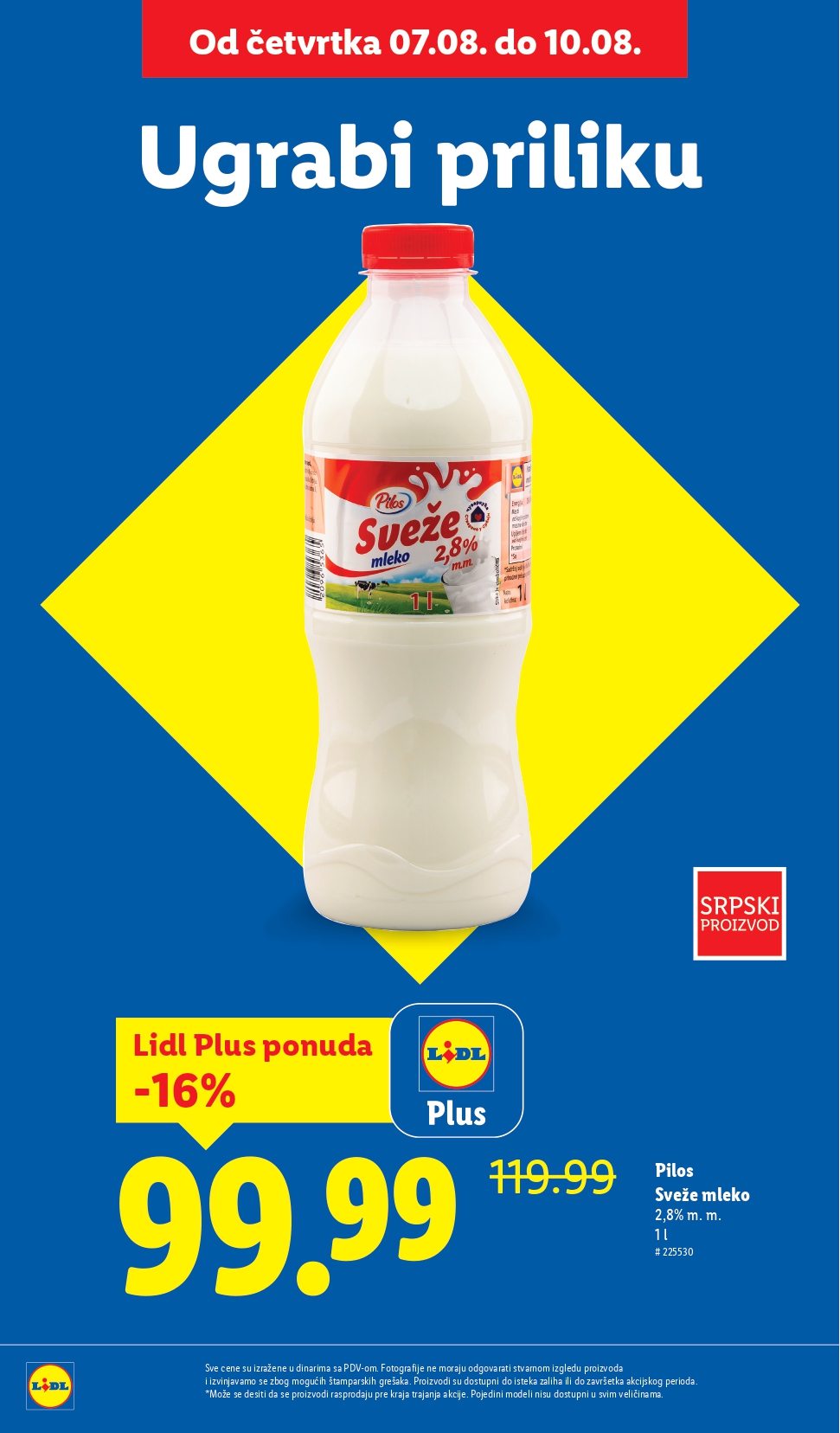Lidl katalog PREHRANA 7-13.8.2025.