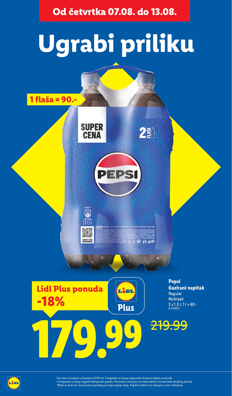 Lidl katalog PREHRANA 7-13.8.2025.