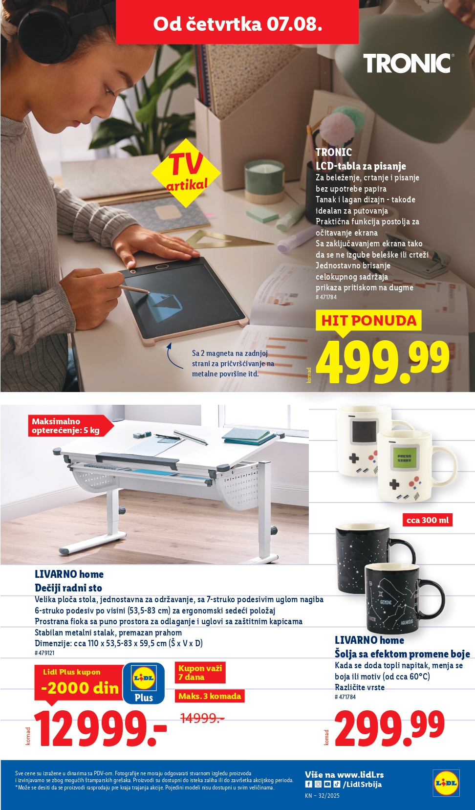 Lidl katalog PREHRANA 7-13.8.2025.