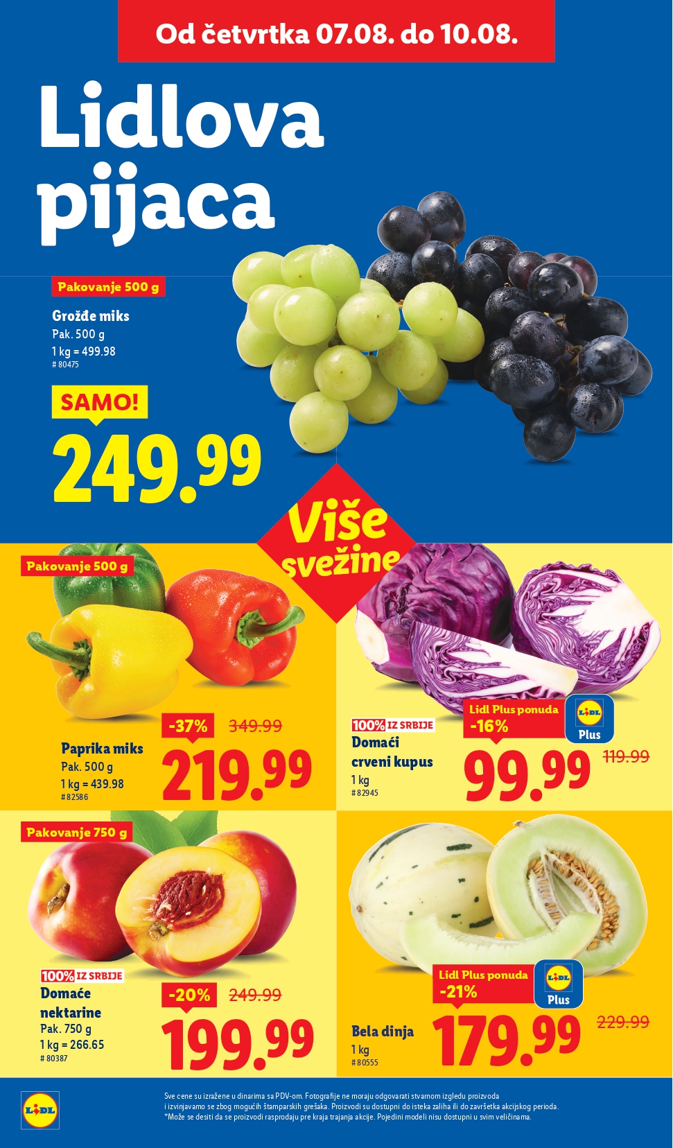 Lidl katalog PREHRANA 7-13.8.2025.