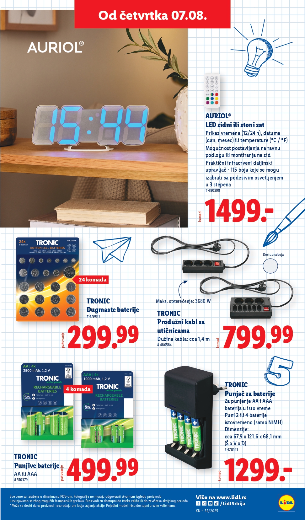 Lidl katalog PREHRANA 7-13.8.2025.