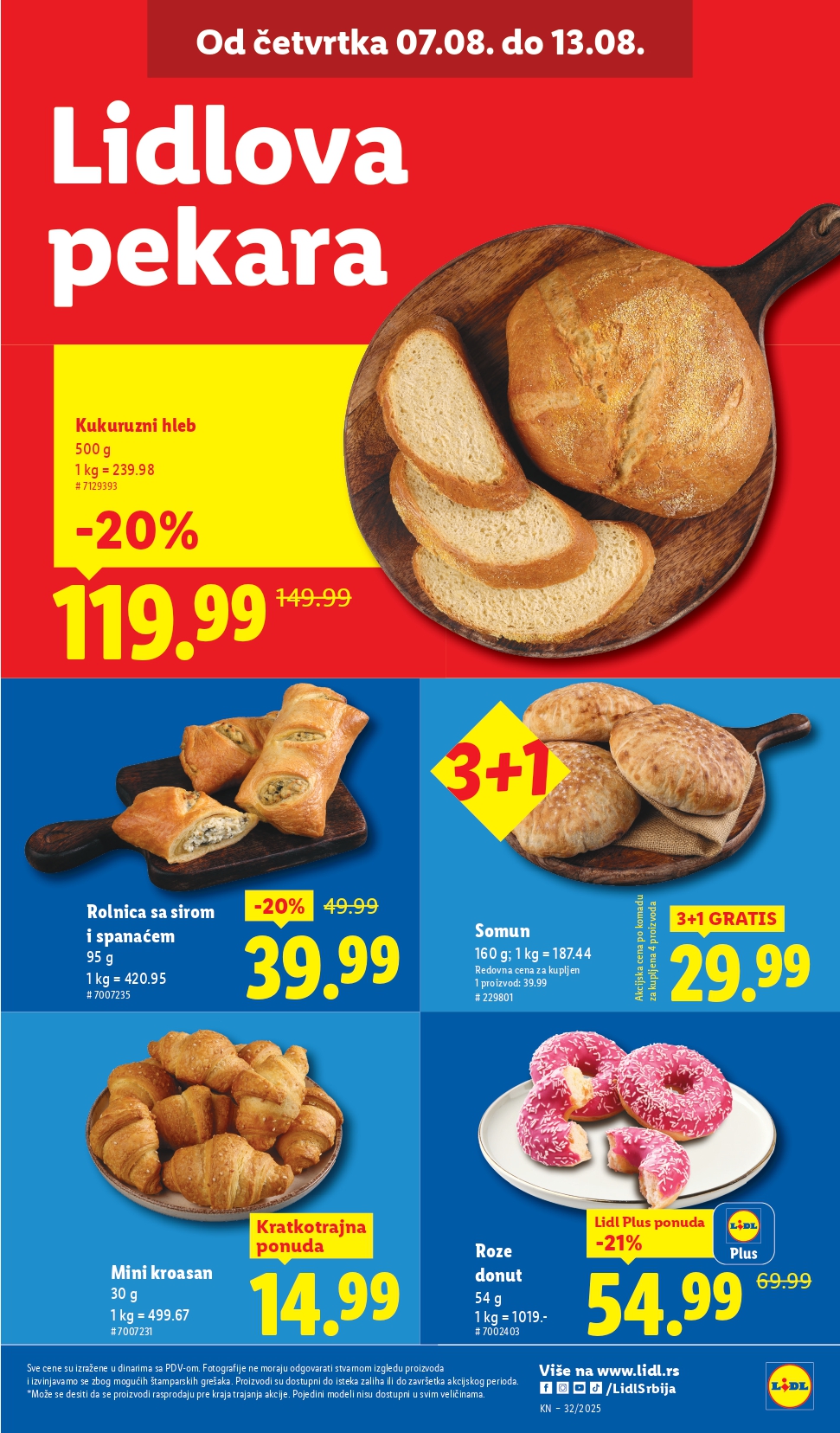 Lidl katalog PREHRANA 7-13.8.2025.