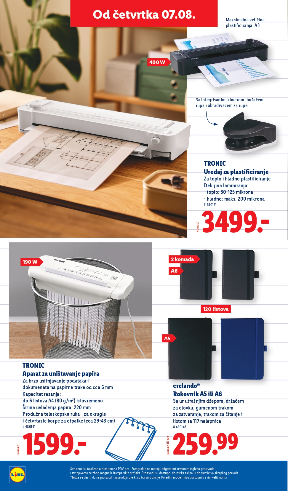 Lidl katalog PREHRANA 7-13.8.2025.