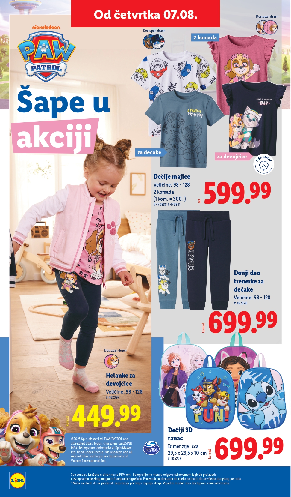 Lidl katalog PREHRANA 7-13.8.2025.
