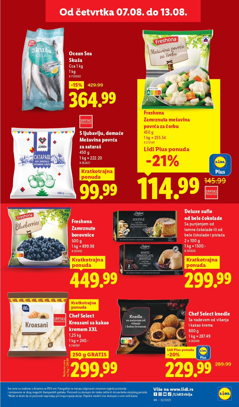 Lidl katalog PREHRANA 7-13.8.2025.