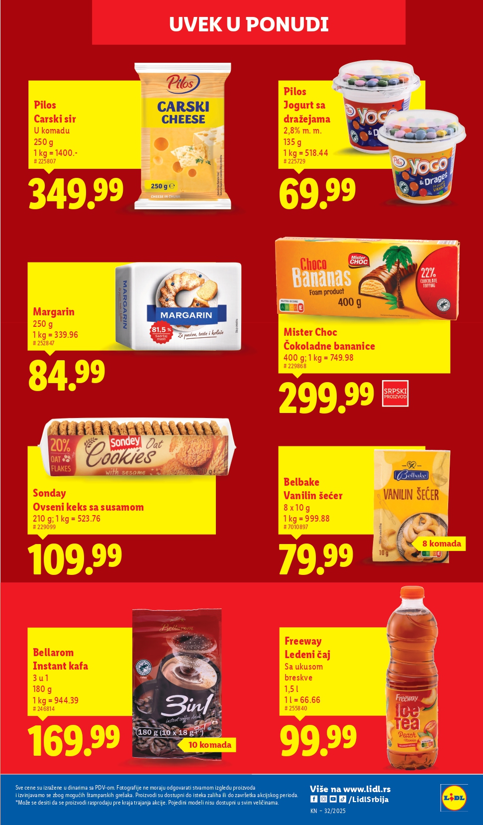 Lidl katalog PREHRANA 7-13.8.2025.