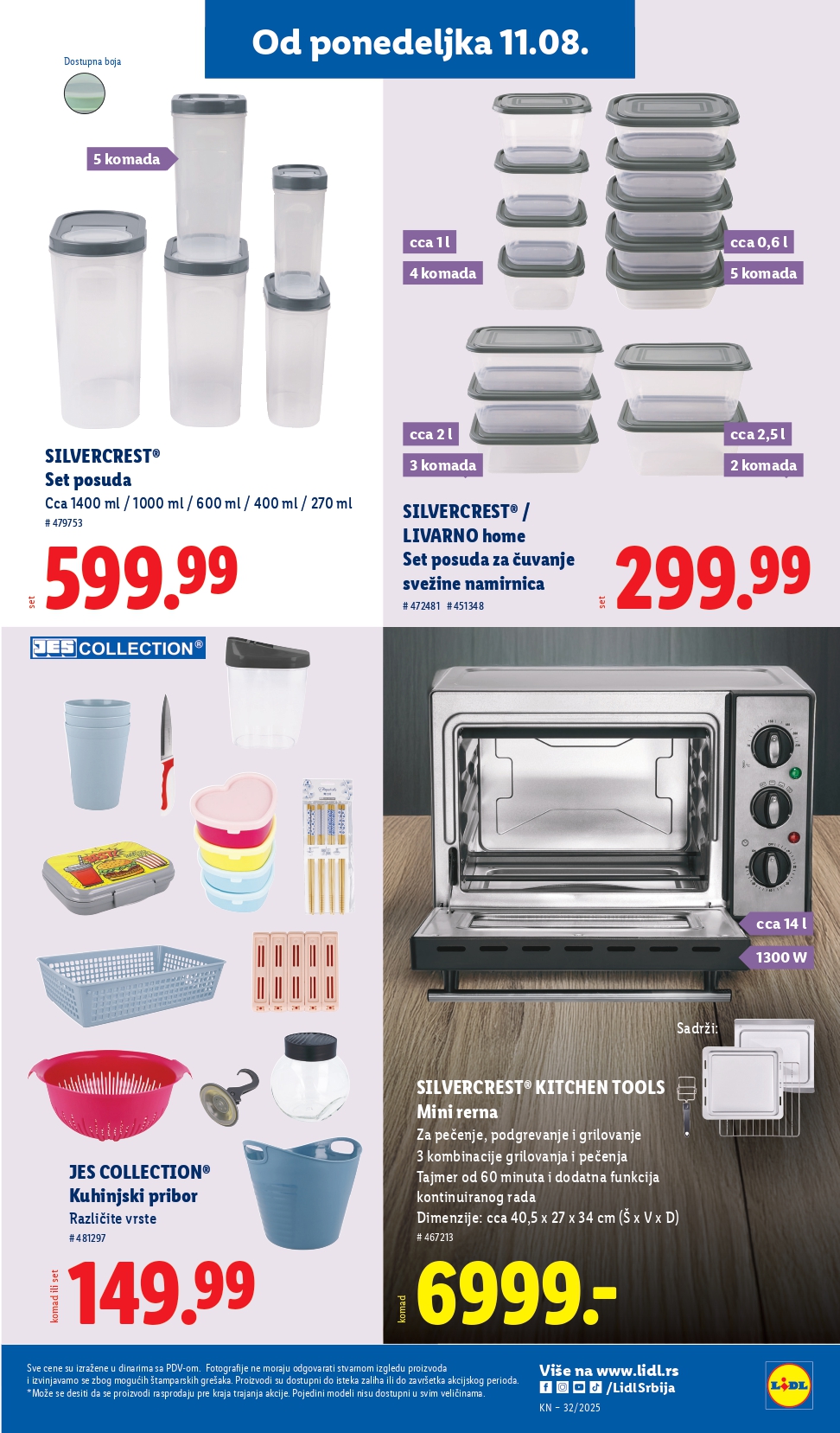 Lidl katalog PREHRANA 7-13.8.2025.