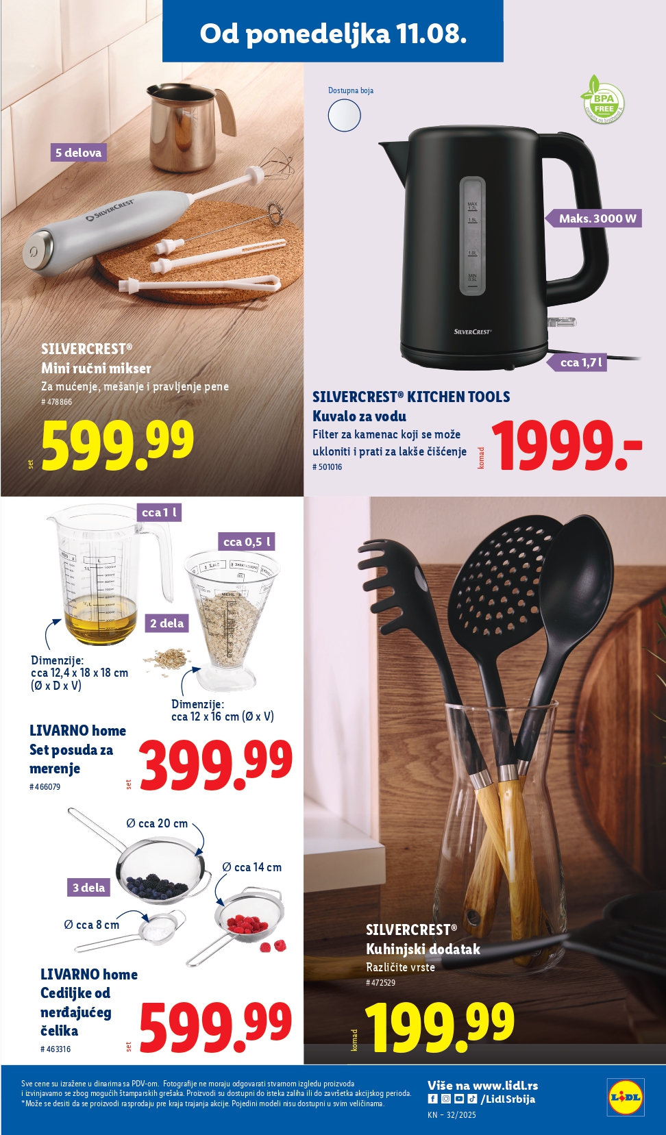 Lidl katalog PREHRANA 7-13.8.2025.