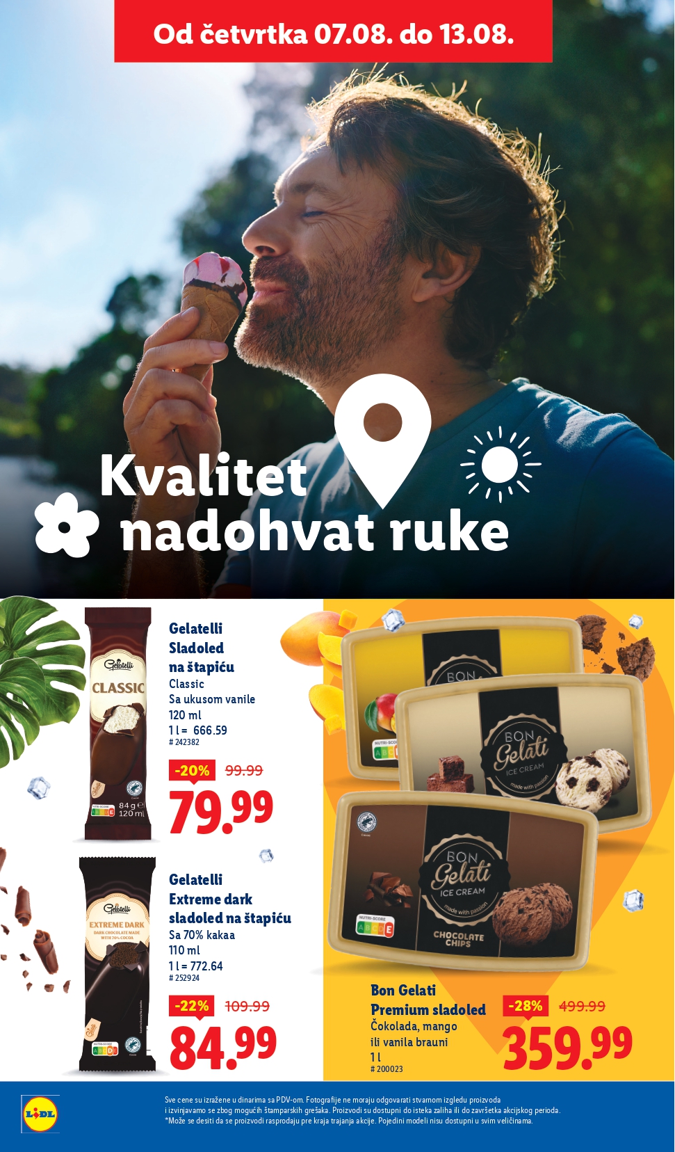 Lidl katalog PREHRANA 7-13.8.2025.