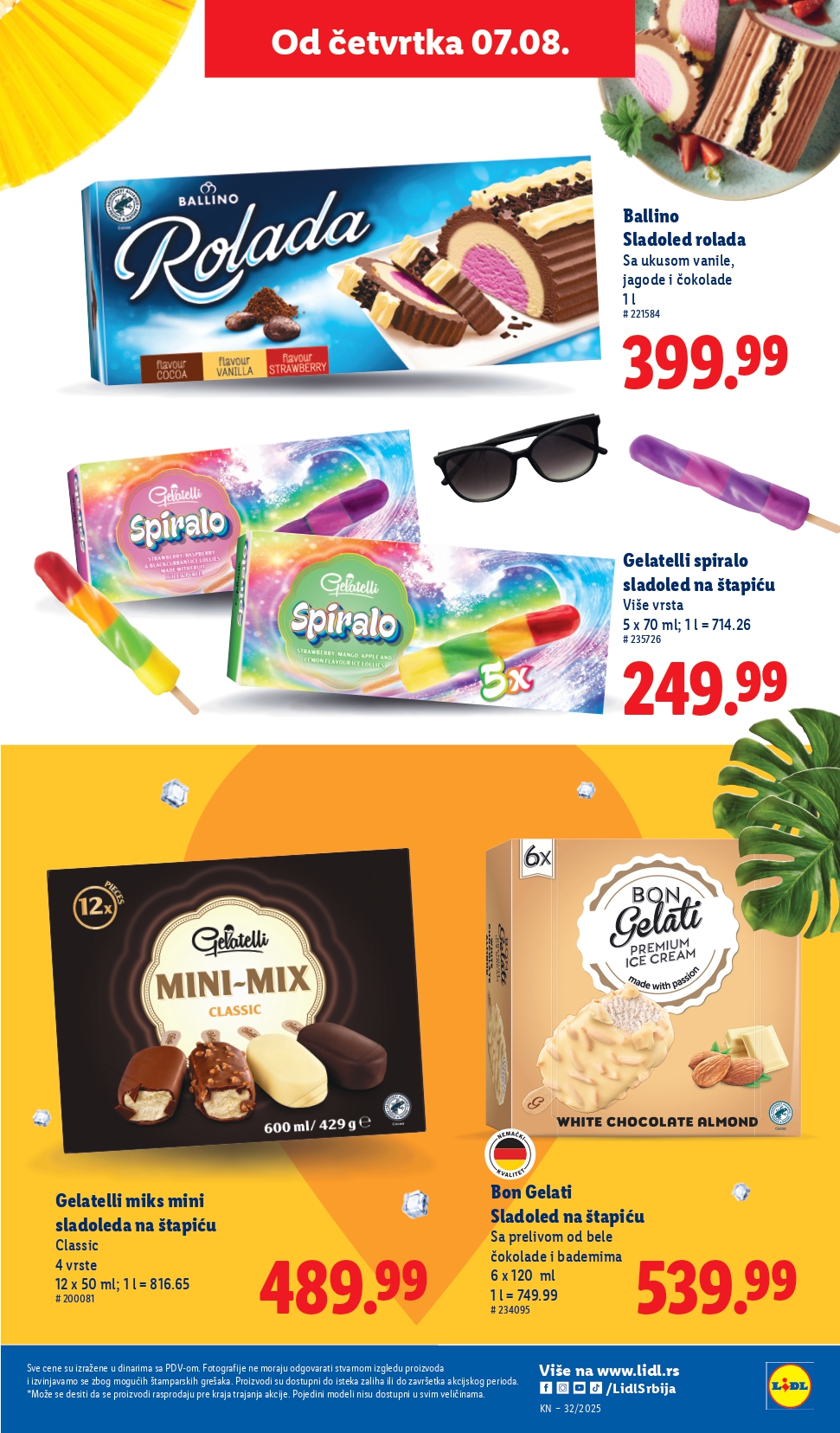 Lidl katalog PREHRANA 7-13.8.2025.