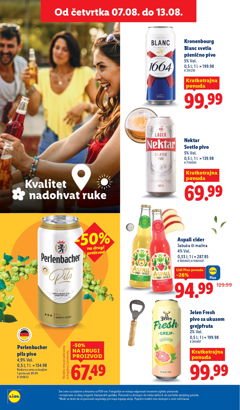 Lidl katalog PREHRANA 7-13.8.2025.