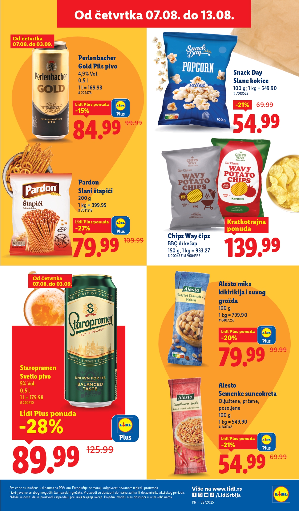 Lidl katalog PREHRANA 7-13.8.2025.