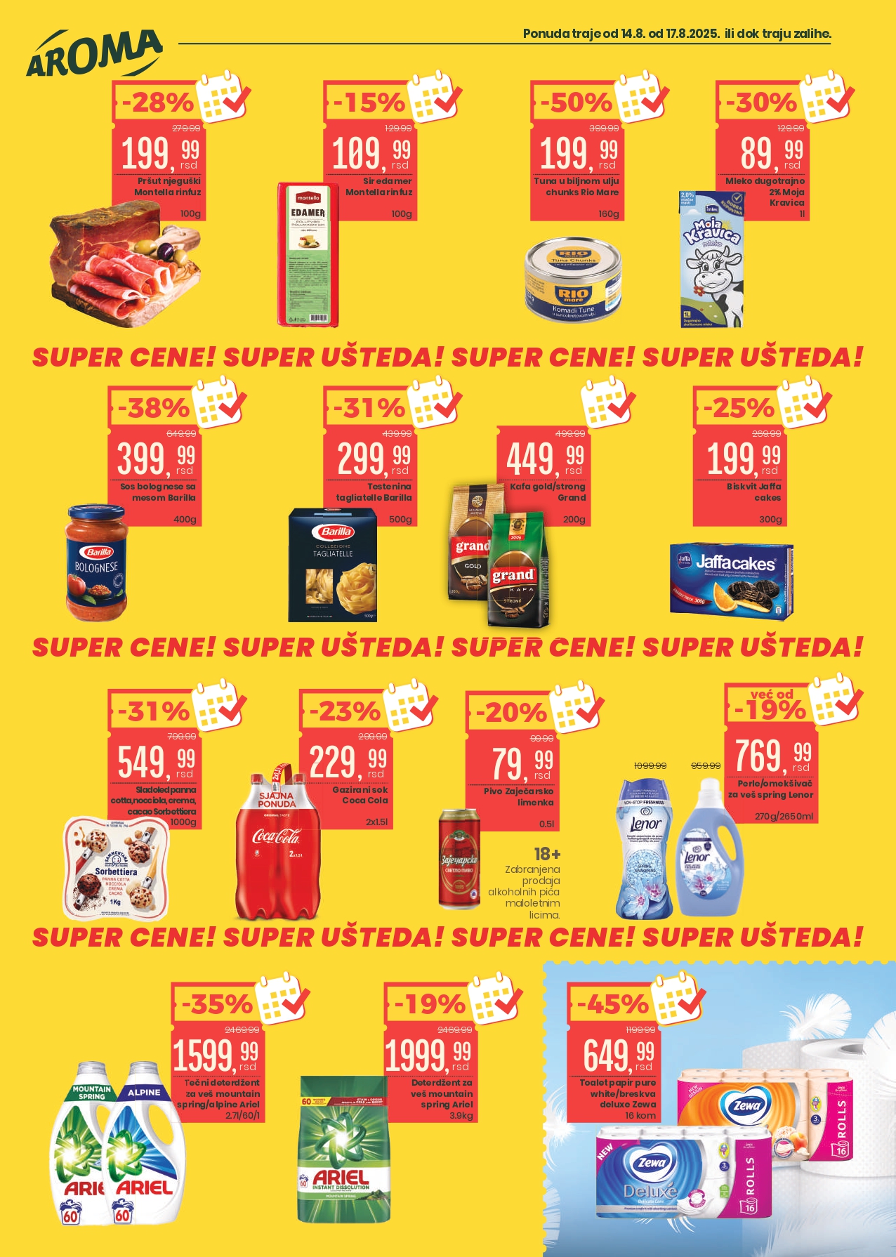 Aroma VIKEND AKCIJA 14-17.8.2025.