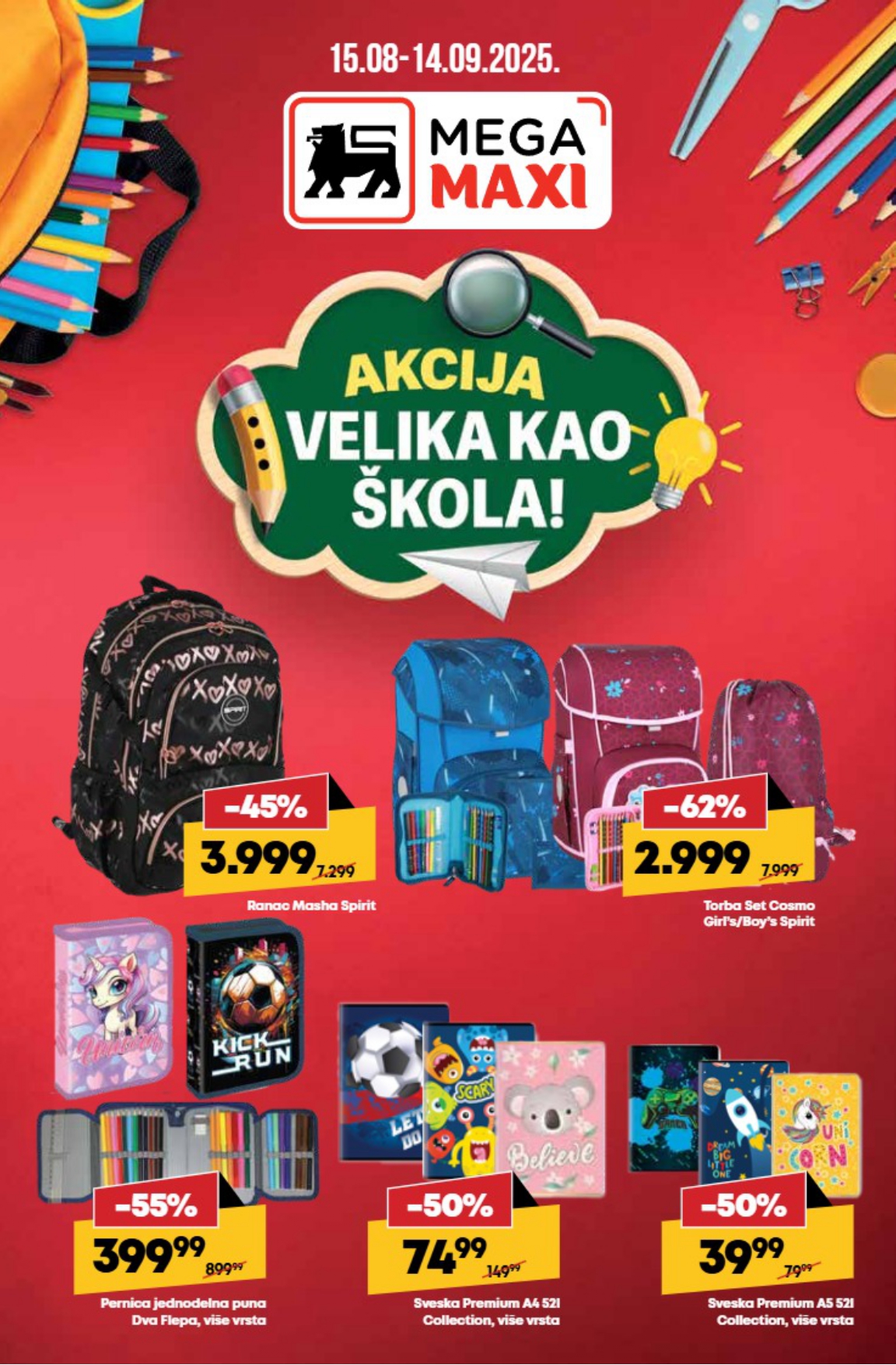 Mega Maxi katalog ŠKOLA 15.8-14.9.2025.