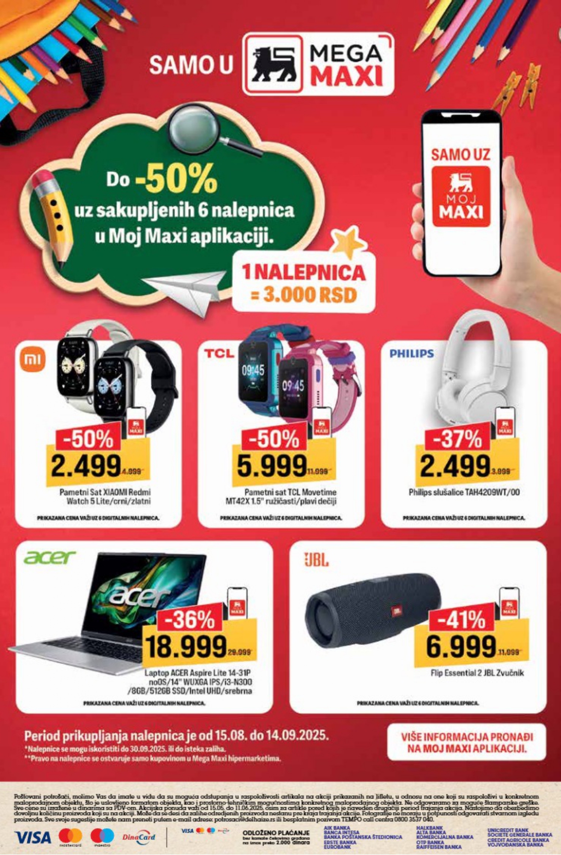 Mega Maxi katalog ŠKOLA 15.8-14.9.2025.