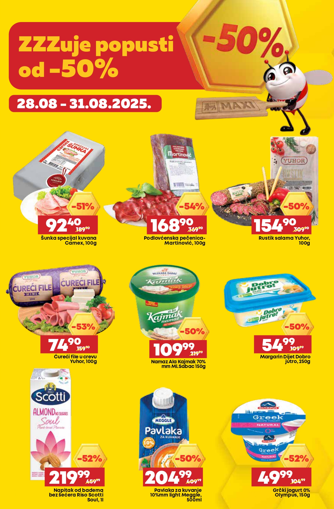 Mega Maxi SUPER POPUSTI 28-31.8.2025.