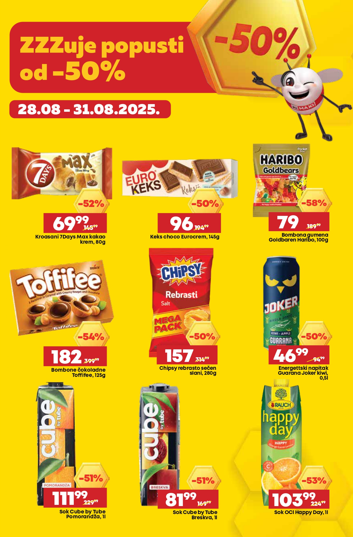 Mega Maxi SUPER POPUSTI 28-31.8.2025.