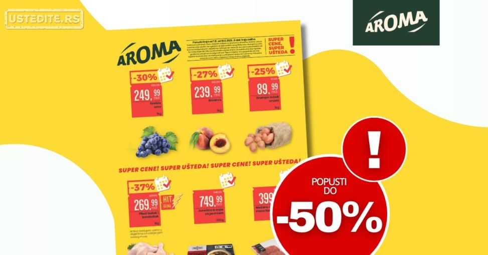 Aroma VIKEND AKCIJA 7-10.8.2025.