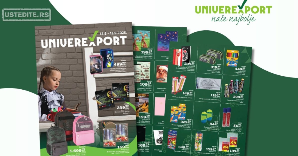 Univerexport katalog ŠKOLA 14.8-13.9.2025.