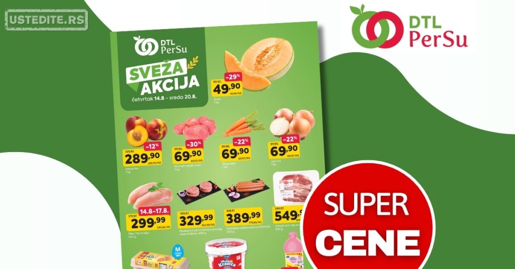 DTL PerSu SVEŽA AKCIJA 14-20.8.2025.