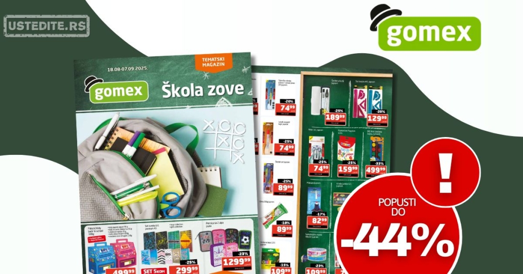 Gomex katalog ŠKOLA 18.8-7.9.2025.