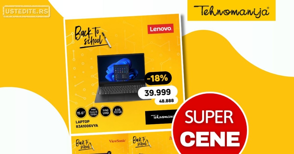 Tehnomanija akcija ŠKOLA 18-31.8.2025.