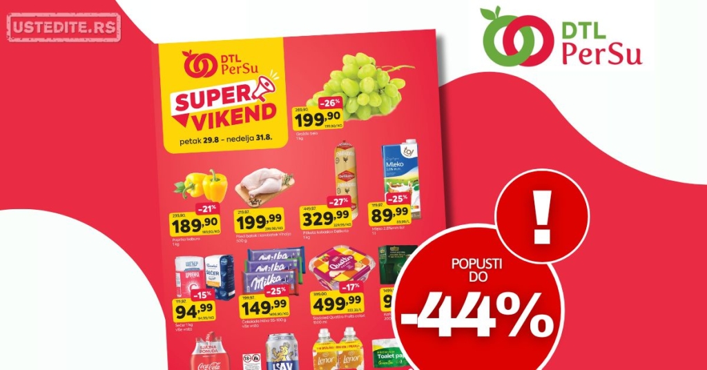 DTL PerSu VIKEND AKCIJA 29-31.8.2025.