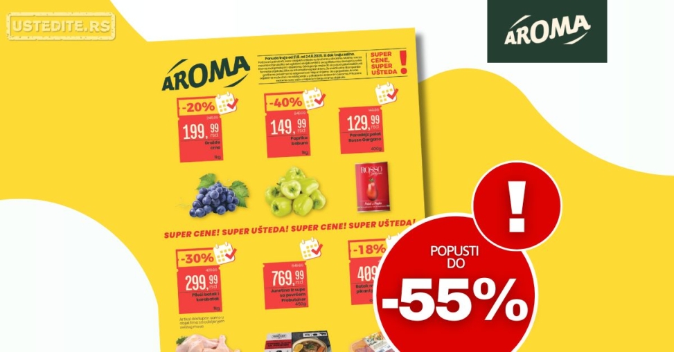 Aroma VIKEND AKCIJA 21-24.8.2025.