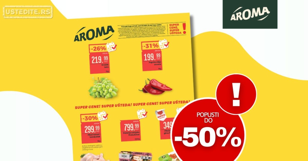 Aroma VIKEND AKCIJA 14-17.8.2025.
