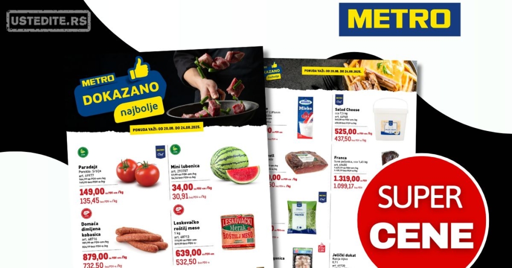 Metro katalog DOKAZANO 20-24.8.2025.