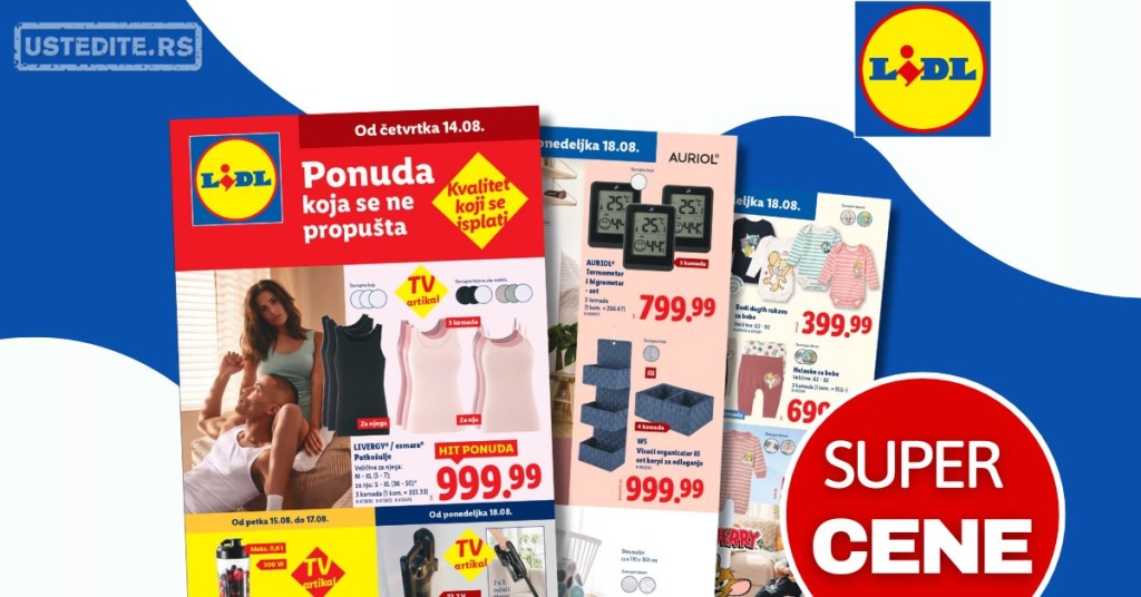 Lidl katalog NEPREHRANA 14-20.8.2025.
