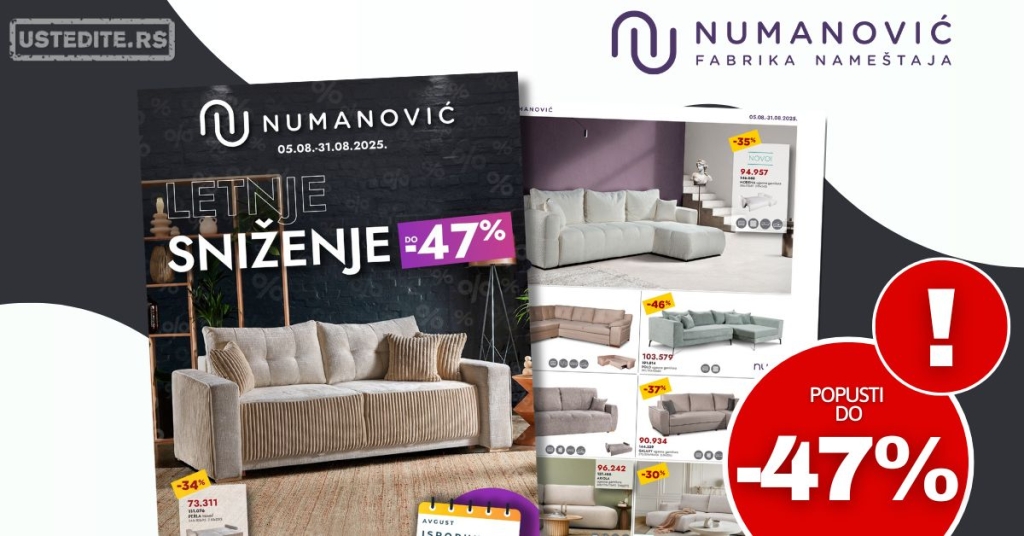 Numanović namještaj katalog 5-31.8.2025.