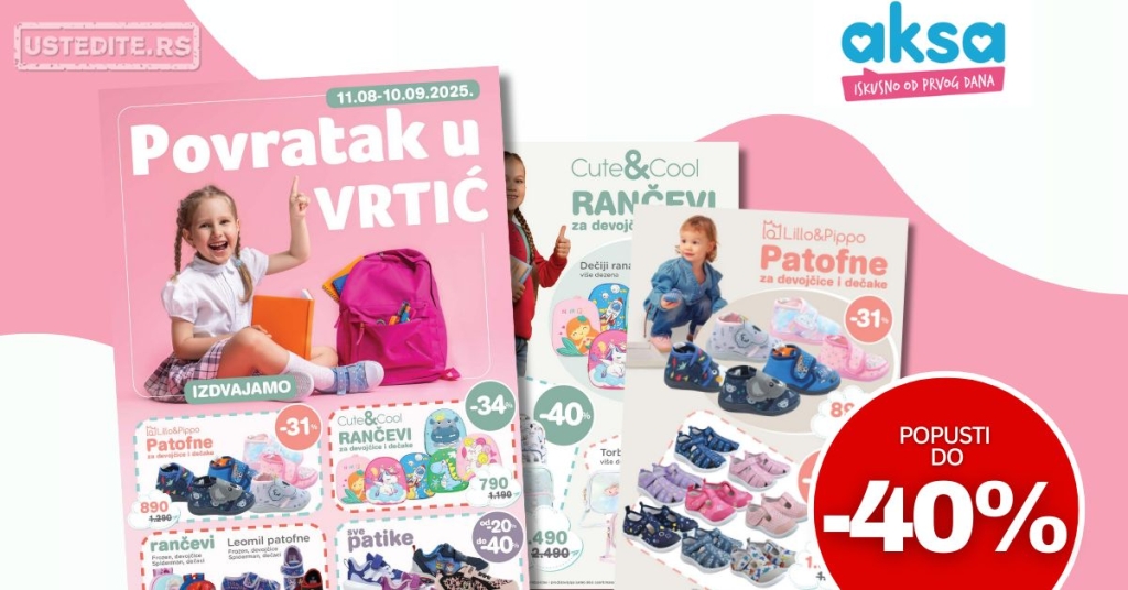 Aksa katalog SVE ZA VRTIĆ 11.8-10.9.2025.