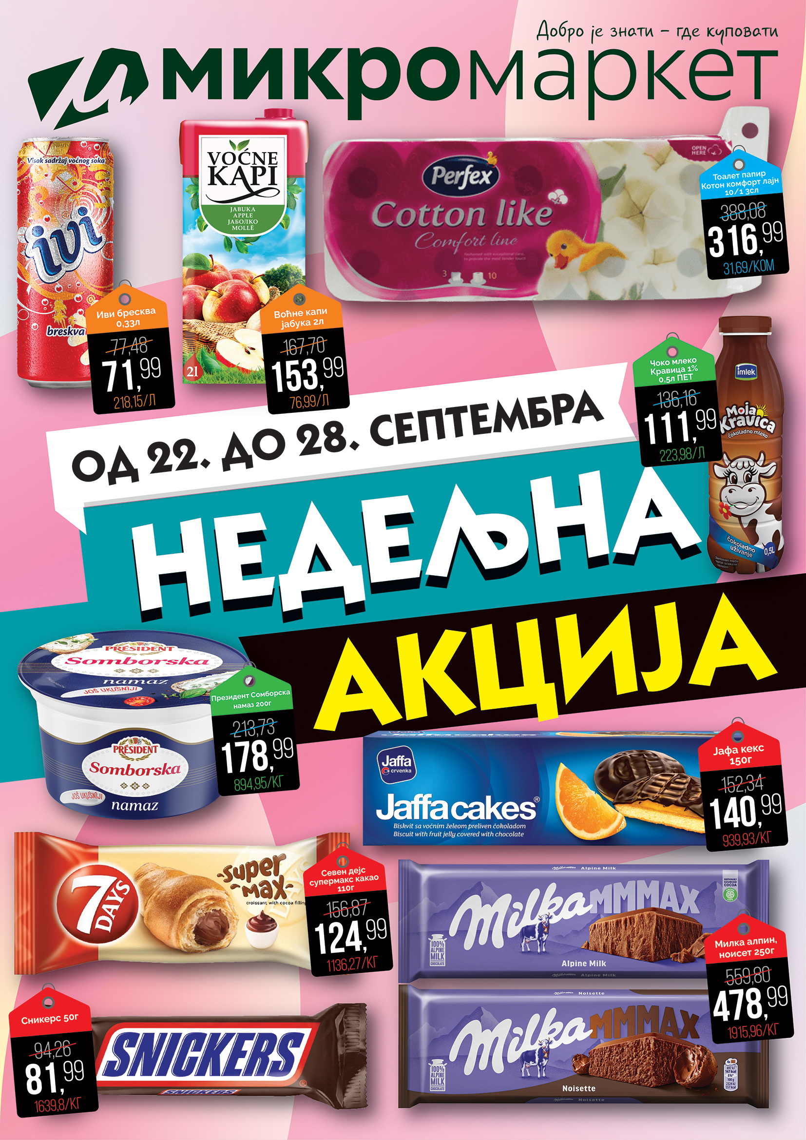 Mikromarket NEDELJNA AKCIJA 22-28.9.2025.