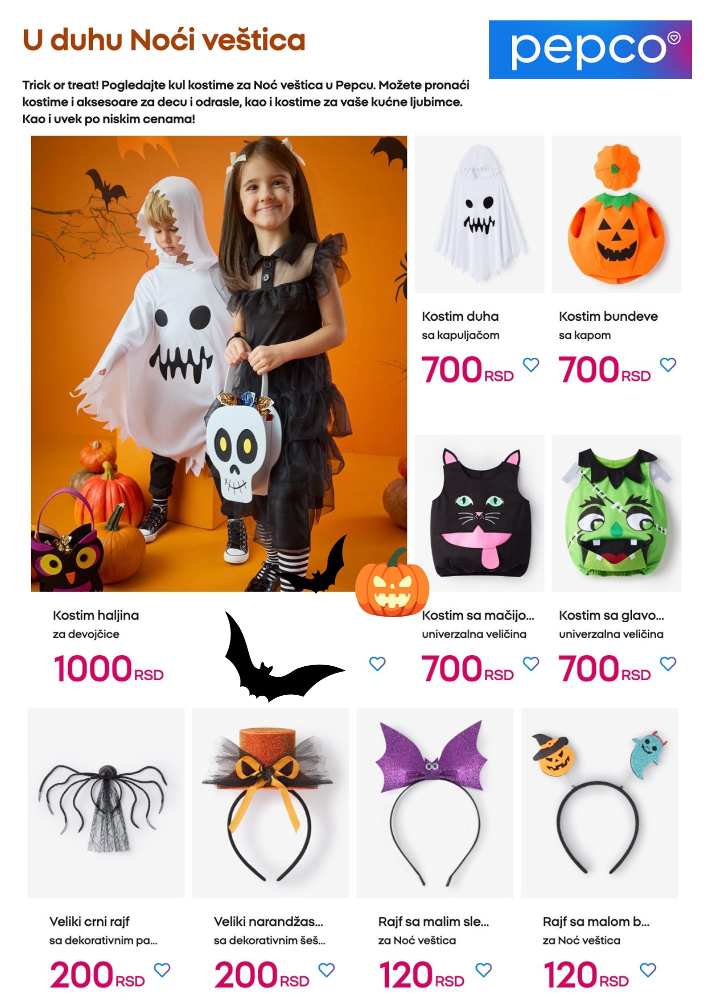 Pepco SVE ZA HALLOWEEN septembar 2025.