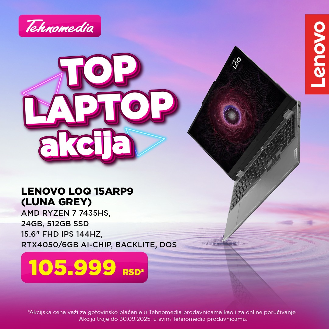 Tehnomedia AKCIJA - sniženje do 30.9.2025.